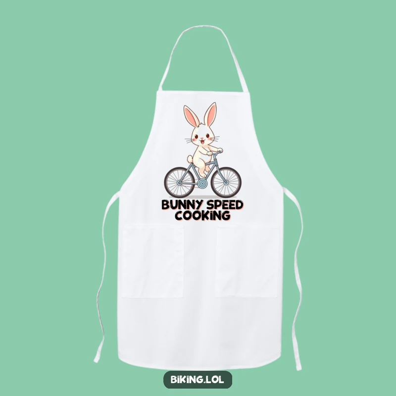 Funny Rabbit Downhill Apron: Cheerful Cook, Perfect Hilarious Gift