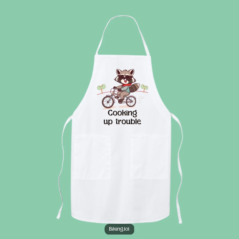 Funny Raccoon Apron - Kitchen Humor for Duos Who Love Fun