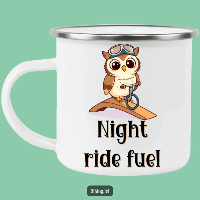 Funny Owl Wise Camping Mug - Durable & Hilarious Cycling Companion