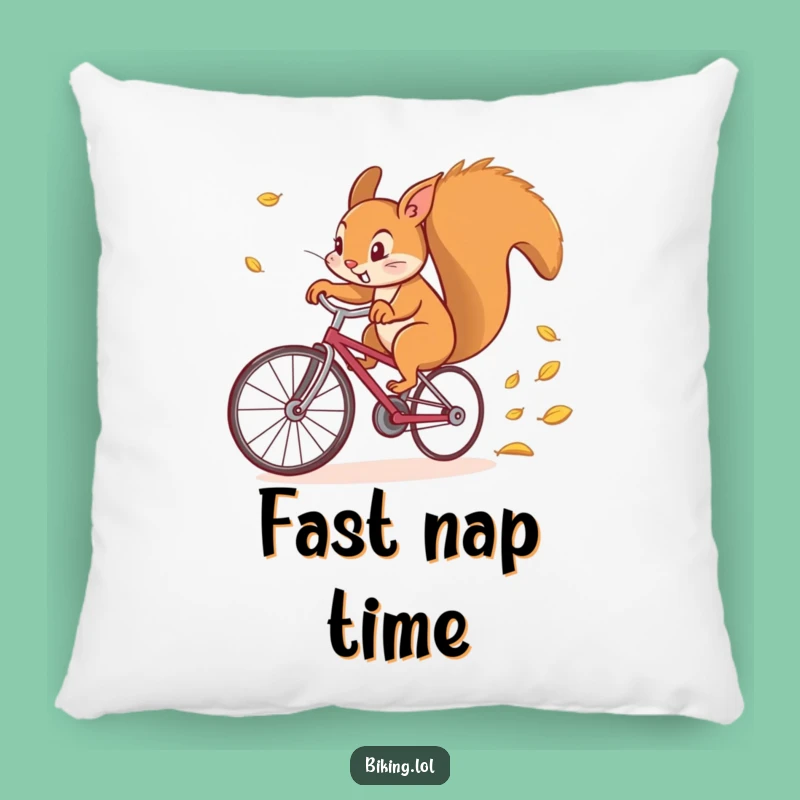 Funny Squirrel Bicycle Nap Pillow - Comfy Cozy Funny Gift for Decor