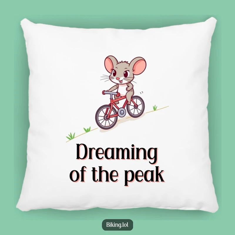 Funny Mouse Bike Pillow: Cute Comfort, Your Ultimate Funny Gift!