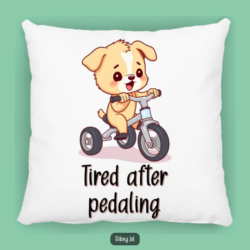 Funny Puppy Tricycle Pillow: Soft Comfort, Comfy Funny Gift for Cozy Spaces