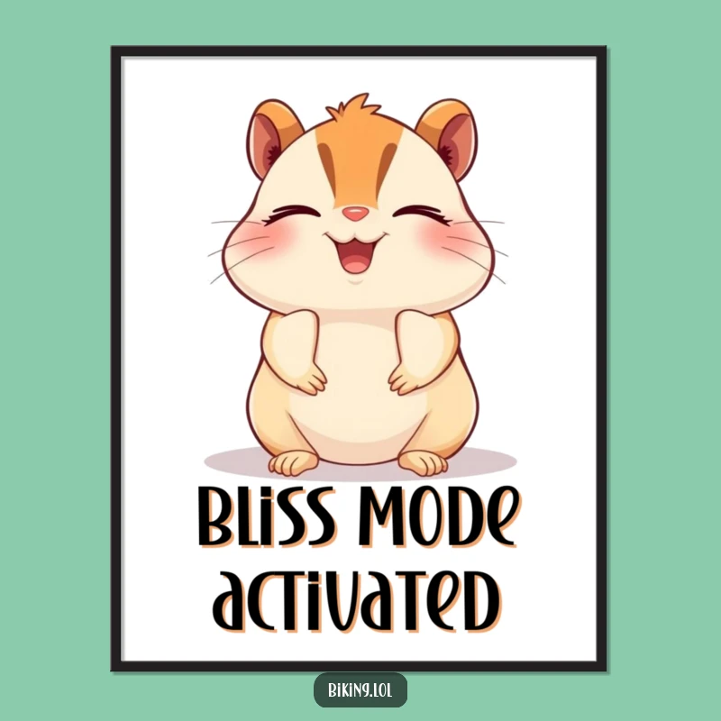 Funny Chipmunk Bliss Digital Art - Instant Download for Joyful Decor