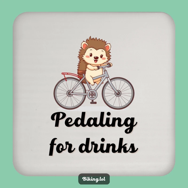 Funny Hedgehog Bicycle Coaster: Protect Surfaces with Quirky Charm, Gift