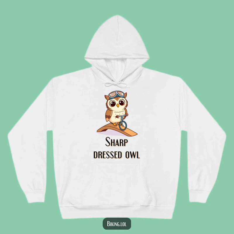 Funny Owl Elevation Hoodie - Cozy & Hilarious Cycling Gear for Smooth Rides