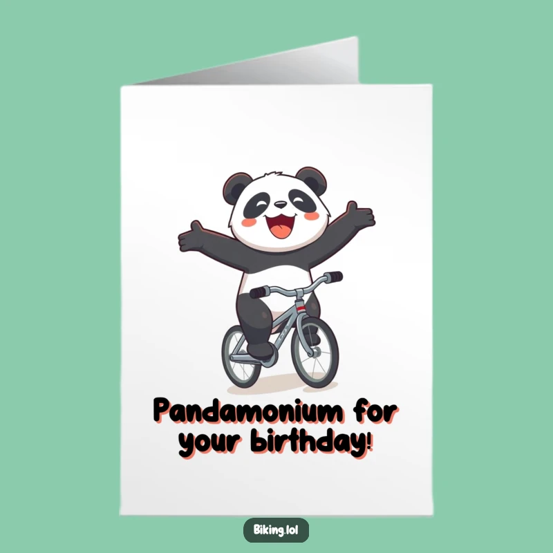 Free Printable Birthday Card: Panda's Joyride Birthday!