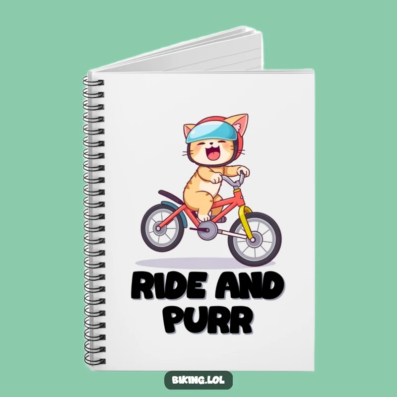 Funny Cat Wheelie Notebook: Jot Down Ideas with Purr-fection!