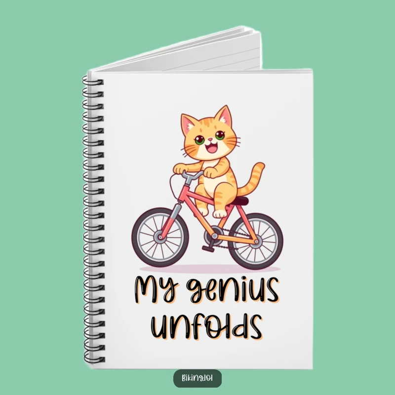 Funny Cat Wheelie Notebook: Jot Down Your Cool Ideas, Funny Gift!