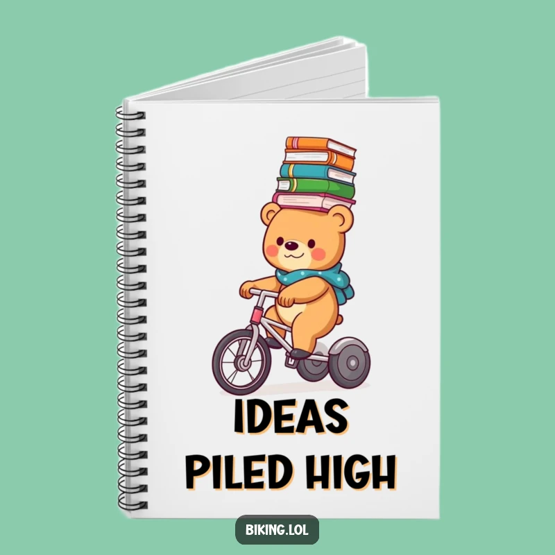Funny Bear Book Balance Notebook: Hilarious Trike Reader Journal Gift