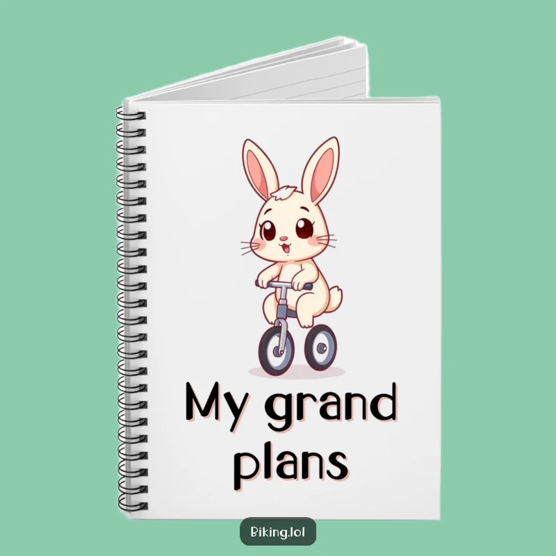 Funny Bunny Unicycle Notebook: Jot Down Your Balance, Useful Funny Gift