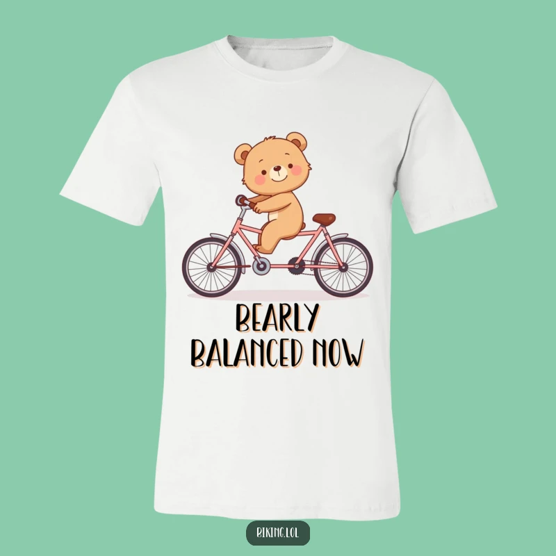 Funny Bear Cub Tandem T-Shirt - Cute and Hilarious Bike Ride Apparel
