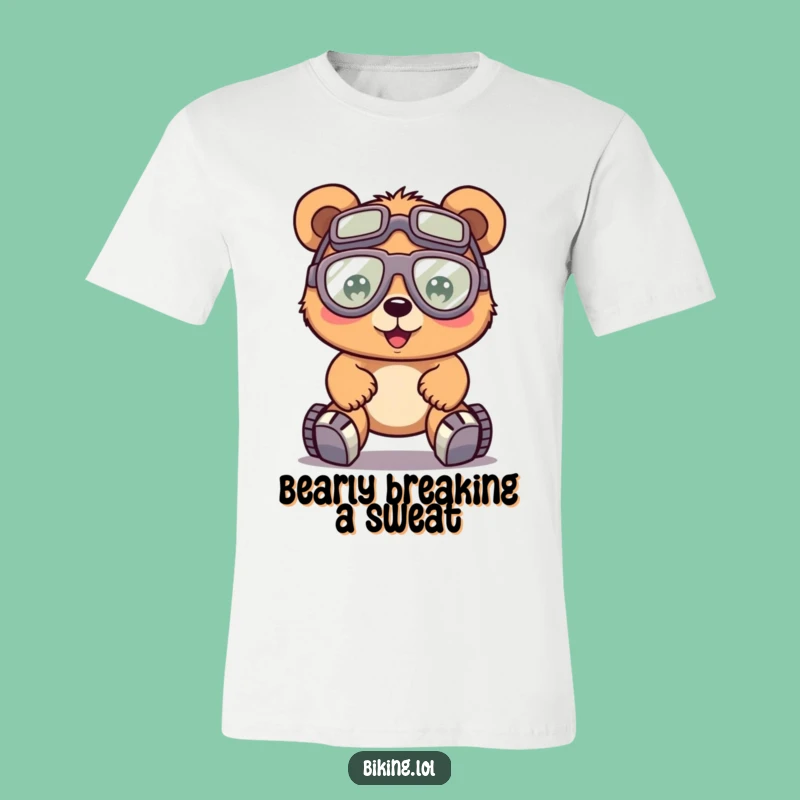 Funny Bear Effort T-Shirt - Hilarious Cycling Apparel for Hard Workers