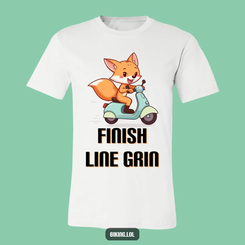 Funny Fox Scooter T-Shirt: Playful Racer Tee for Fast Fun