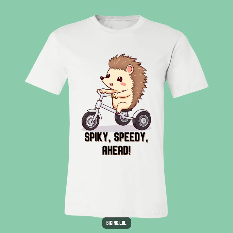 Funny Hedgehog Tricycle T-Shirt - Adventure Ready and Hilarious Gift